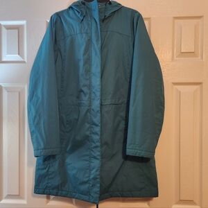 L.L. Bean Women's Winter Warmer Jacket Fleece Lined Teal Size L REG